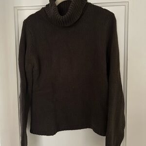 J. Crew Rich Brown Turtleneck Sweater